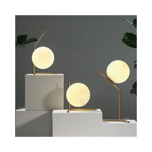 Nordic modern led glass iron deco maison lampada da tavolo dining room lamp