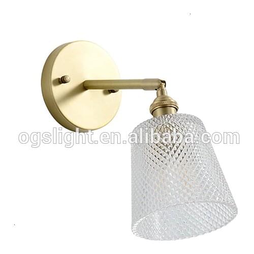 Nordic postmodern design sconces light Simple strip glass modern wall lamp Ins wind blue white gray glass wall lights for home