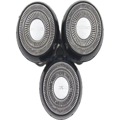 Top Quality Mens Razor Blade Replacement 3 Blades Knife Shaver Head for Flyco FS355 FS356 FS358 FS359 FS367 Rotary Bicyclic