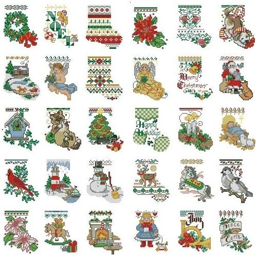 Top new Embroidery Counted Cross Stitch Kits Needlework - Crafts 14 ct DMC DIY Arts Handmade Decor - sock