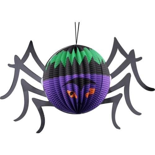 Halloween Ghost Bat Spider Paper Ornaments For Home Bar Haunted House Decoration Party Props Supplies