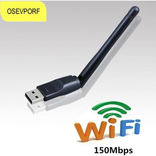 USB WiFi Adapter Wireless Network with Rotatable Antenna for Laptop 150Mbps Dual Band 2.4G 5Ghz LAN Wi-Fi Dongle for PC Windows