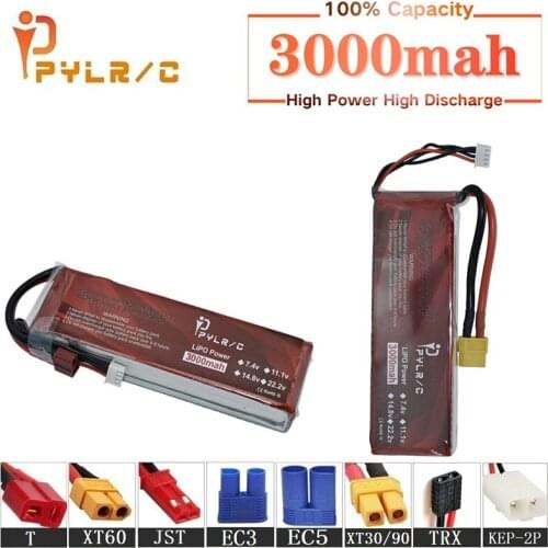 High Rate 11.1v 3000mAh Lipo Battery For RC Helicopter Parts 3s Lithium battery 11.1v 45C RC Cars Airplanes Drone Battery T/XT60