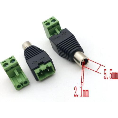 1pcs 5.5MMx 2.1mm DC Female Power Jack Adapter Plug-in Power Connector