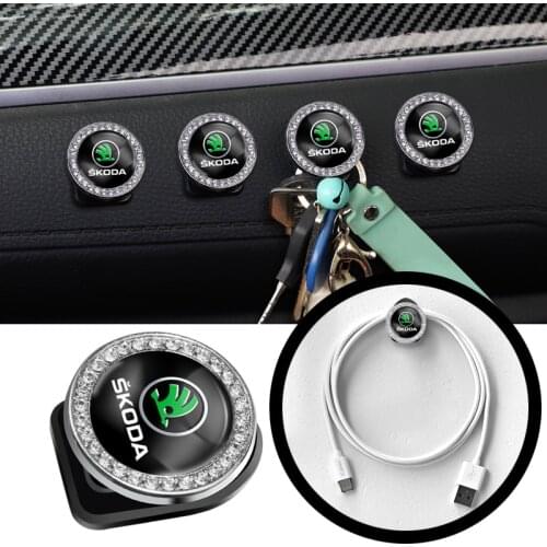 2Pcs Car Mini Hooks Hidden Storage Hooks For Skoda Octavia Superb Kodiaq Karoq Scala Rapid Fabia Kamiq