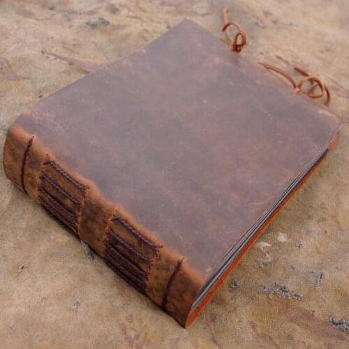 A4 Handmade Genuine Leather Albums General Photo Album Photo Book Photo Storage DIY Album Wedding Family Gift