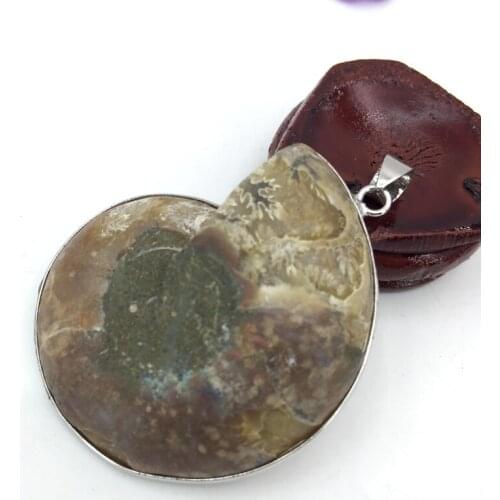 Charms madagascar ridescent ammonite slices nail irregular shape pendant for women men elegant diy gift jewelry B3081