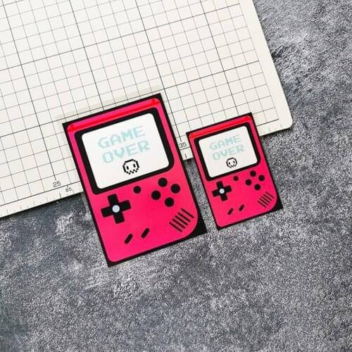 Motor Decorate Sticker Car Vinyl PVC Decals for JDM Pixel Game Over Locotive Truck Helmet Vans Scratches Cover