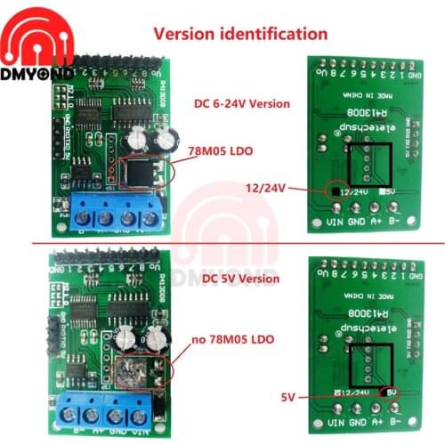 DC 5V/6-24V 8-channel RS485 Relay Module Modbus RTU Protocol AT Command Multi-function Relay PLC Control Board