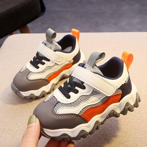 Children Sport Shoes Spring New Fashion Breathable Kids Boys Net Shoes Girls Anti-Slippery Sneakers Baby Toddler Running Shoes