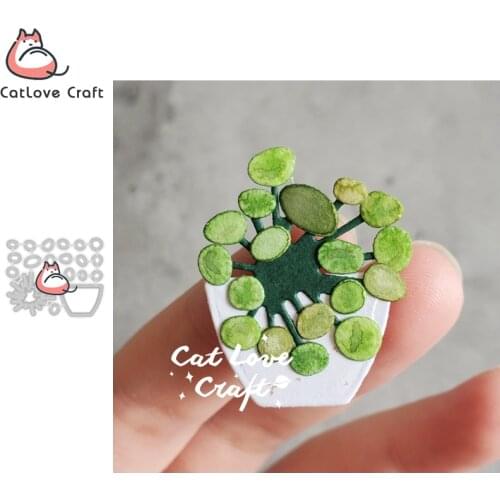 Catlove Money Plant Metal Cutting Dies Scrapbooking Mold Knife Stencil Die Cuts Card Making DIY Craft Embossing New Die For 2020