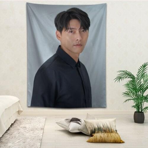 Hot Sale Custom Hyun Bin Wall Hanging HD Landscape 3D Printing Digital Printing Home Decoration Tapestry