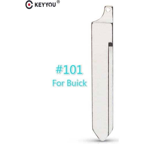 KEYYOU 10pcs/lot car key blade number 101 fits Buick Park Avenue ,car blank key is for flip key remotes