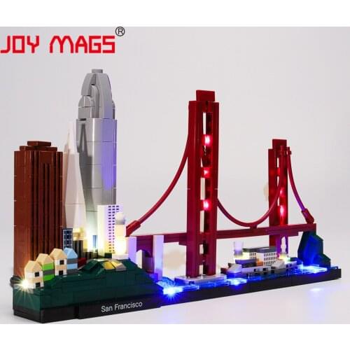 JOY MAGS Only Led Light Kit For 21043 Architecture San Francisco Compatible With 17014 , (NOT Include Model)