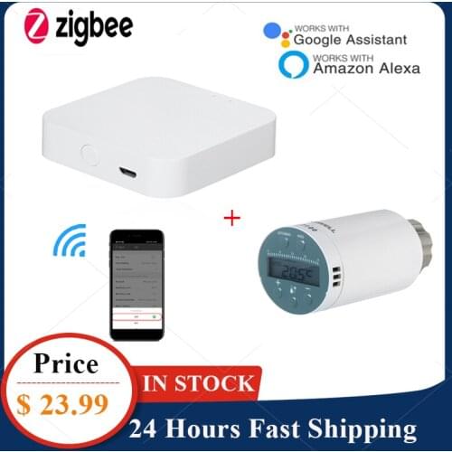 Tuya SEA801-ZIGBEE Thermostat Controller Heating Accurate TRV Thermostatic Smart Radiator Valve Programmable Remote Controller