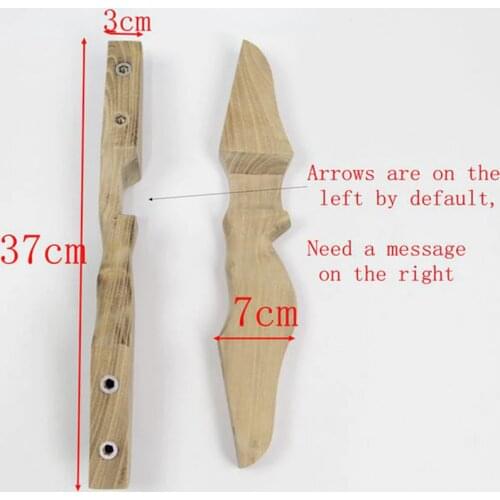 1PCS Handmade DIY bow handle Sakura made bow handle made of longbow hunting bow handle has been drilling with screws