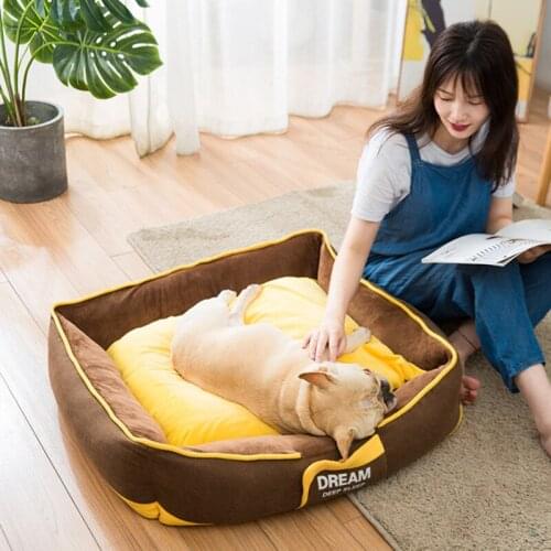 Cat Bed Dog House Removable Washable Kennel Mat for Pet Puppy Foldable Cat Sleeping Bed Dog Pet House Products Cama Perro