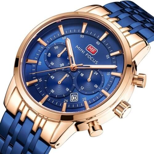 MINI FOCUS Sport Watch For Men Watches Luxury Dropshipping 2021 Best Selling Products Waterproof Calendar Stainless steel Band