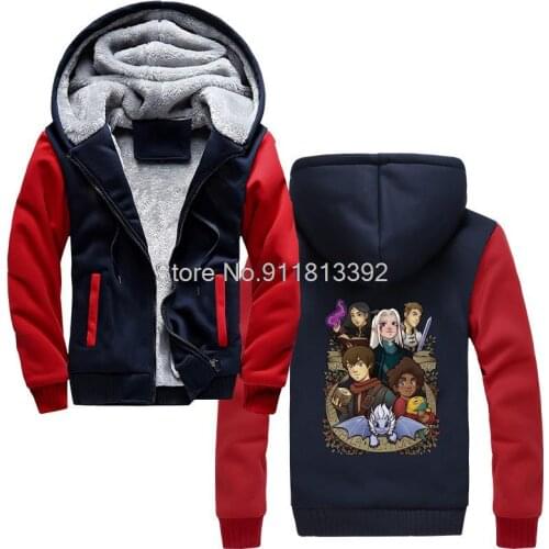 New Printed Funny Men The Future King Dragon Prince Men Hoodie Men Winter Thicken Keep Warm Hooded Hoodies Sweatshirt Streetwear