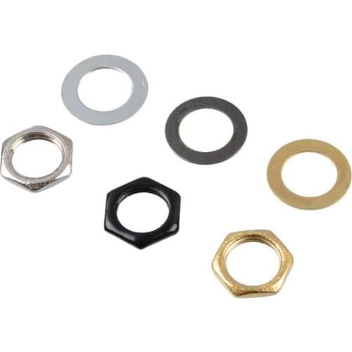 Electric Guitar Output Input Jack Nuts Washers Gaskets Guitar Replacement