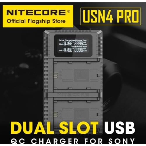 NITECORE USN4 PRO Sony camera charger USB fast charge intelligent NP-FZ100