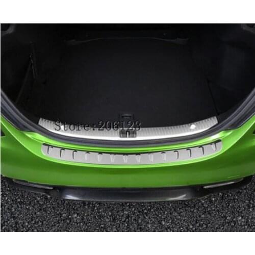 Rear Tail Bumper Sill Protector Trim Cover Plate For Mercedes Benz C Class W205 2014-2015 2016 2017 C180 C200 C250 C300 C400 C63