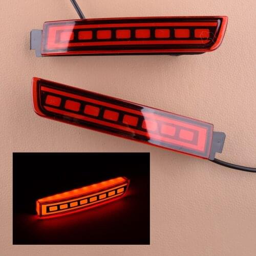 1 Pair Left & Right Car Rear Bumper Fog Light Tail Driving Brake Lamp Fit for Nissan Kicks 2017 2018 2019 2020 Accessories