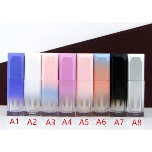 100pcs 5ml Lip Gloss Tube With Wand Applicator Refillable Plastic Lipstick Lip Balm Bottles Vials Diy Container