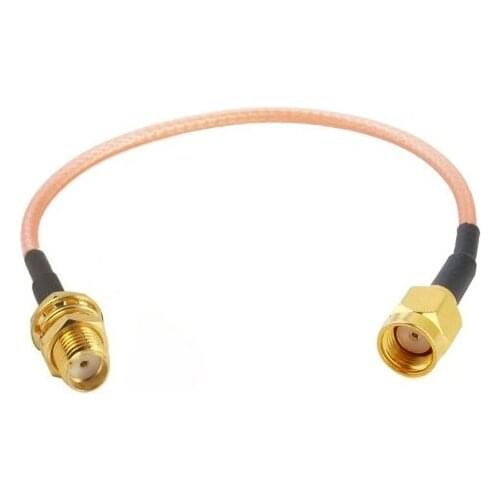 2PCS 20CM Pigtail coaxial jumper cable RG316 extension cable 8INCH RP SMA male to SMA female jack RF adapter connector