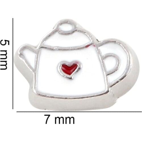 20Pcs/Lot Pot Floating Charms Hand-made DIY for Glass Lockets