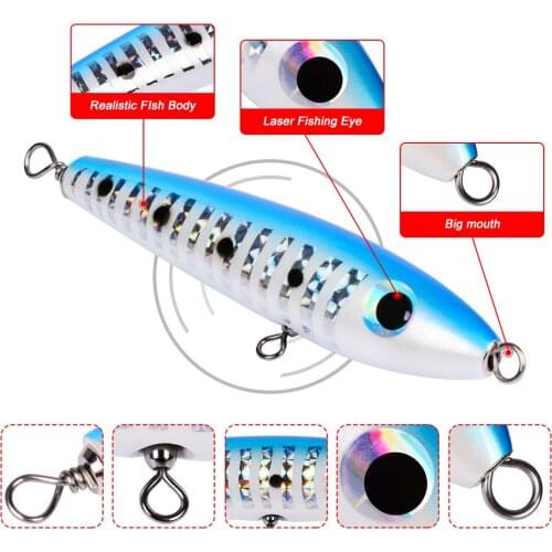 215mm\60.5G Large popper fishing lures for tuna