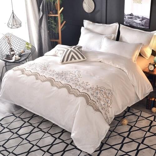 3Pcs WAZIR Hot Sale Luxury Style Lace Bedding Set Duvet Cover Set Pillowcase Comfortable Bedding Sets Bedclothes Bed Linen