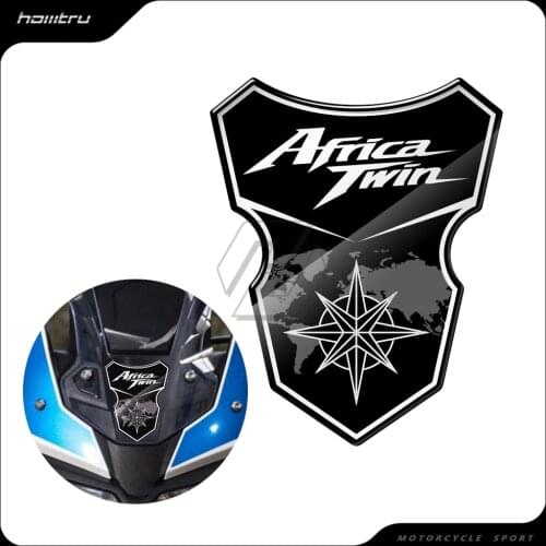 3D Resin Motorcycle Front Fender Fairing Stiicker Case for Honda CRF1000L Africa Twin 2016-2019