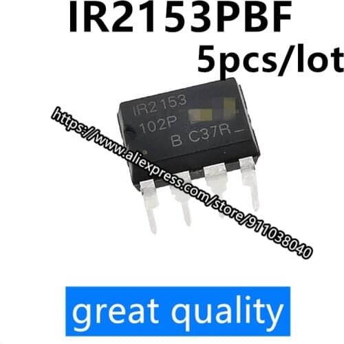 5pcs/lot New original IR2153 IR2153PBF DIP-8 in-line bridge driver chip IC