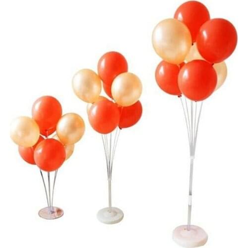 8 Pcs Tubes Balloon Stand Stick Holder Column Home Decor Craft Birthday Party Kids Wedding Xmas Decoration Accessories Supplies