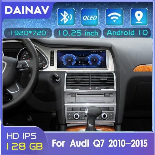 Android 10 128GB Car Autoradio Player For Audi Q7 2010 2011 2012 2013-2015 Car Radio 2 Din Multimedia DVD Player GPS Navigation