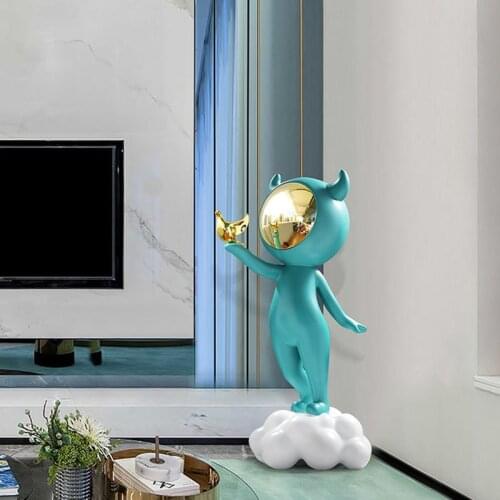Home Decor Porch Art Cartoon Astronaut Statues Living Room Decoration Demon Landing Large Ornaments Sculpture Housewarming Gifts