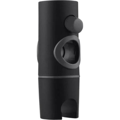 Shower Head Holders Black ABS Replacement Bathroom Shower Rail Head Slider Holder Adjustable Bracket Rack Bar 22/24/25 mm