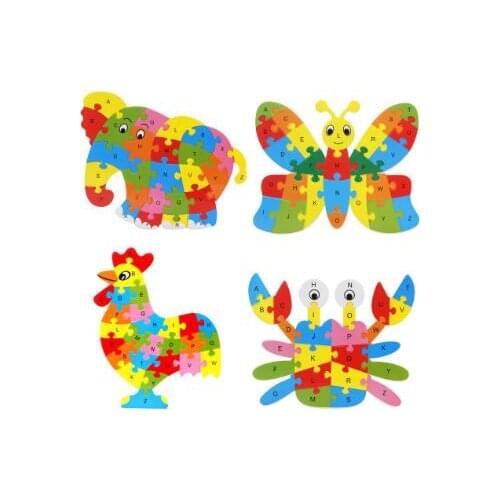 Baby Toys Wooden 3d Puzzle Tangram Shapes Learning Cartoon Animal Intelligence Jigsaw Puzzle Toys Baby Educational Learning Toys