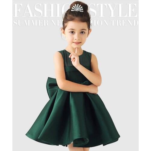 Elegant Girl Summer Dress 2015 Fashion Baby Girls Bow Wedding Dresses Baptism christmas Gown Birthday Dresses For Infant