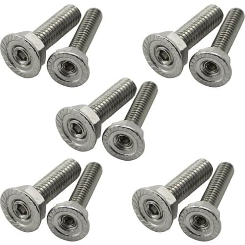 10 Bolts w/ washer Stud Kit For Oil Pan Mounting Small Block Chevy/Oldsmobile/AMC Replace 22-300