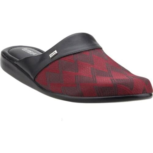 Muya 21840 Burgundy Bohça Dowry Gift Groom Slipper Mens slippers , Slippers Man Slippers