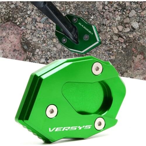 For KAWASAKI VERSYS 300 VERSYS X300 VERSYS X250 VERSYSX300 Motorcycle CNC Kickstand Sidestand Stand Extension Enlarger Pad
