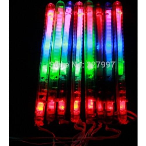 Multi Colorful 7 Modes LED Flashing Night Light Lamp LED Glow Sticks with strap Party festival Camp free ship 500pcs lin2997