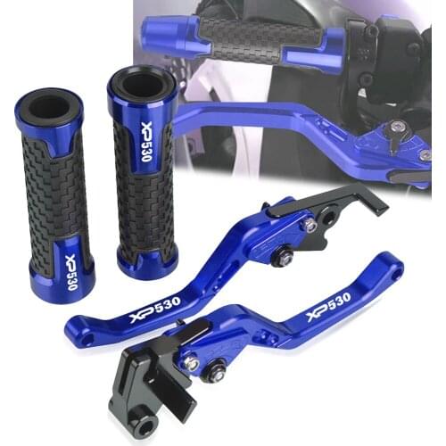 XP 530 Handle Bar grips FOR YAMAHA XP530 2012-2016 2013 2014 2015 Motorcycle Accessories Aluminum Brake Clutch Levers handlebar