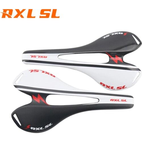 RXL SL Bicycle MTB Bike Seat 275x143mm Road Bike Seat All Carbon Bike Saddle Black 3K/UD Cycling Saddle Seat