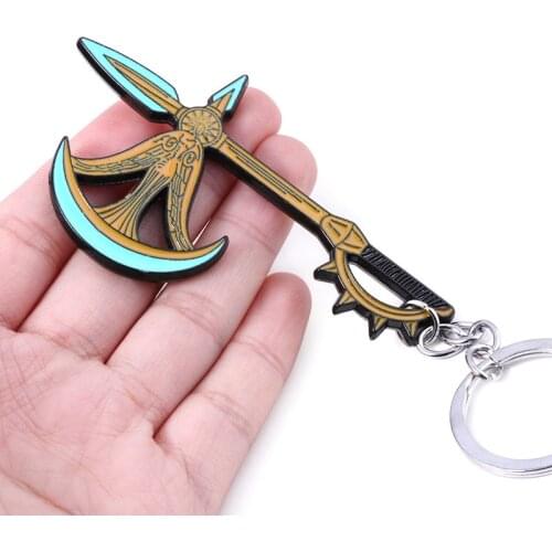 The Seven Deadly Sins Axe Bottle Opener Keychain Nanatsu no Taizai Escanor Cosplay Weapon Axe Key Chain for Men Car Keyring Gift