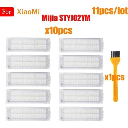 Detachable HEPA Filter Parts For XiaoMi Mijia STYJ02YM Robot Conga 3490 Viomi V2 PRO V-RVCLM21B V3 Vacuum Cleaner Accessories