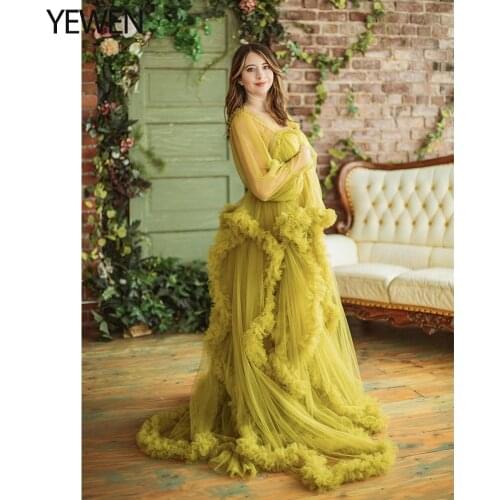 Evening Dresses Long Plus Size Off Shoulder Elegant Photography Tulle Prom Dress 2021 YeWen Party Gowns