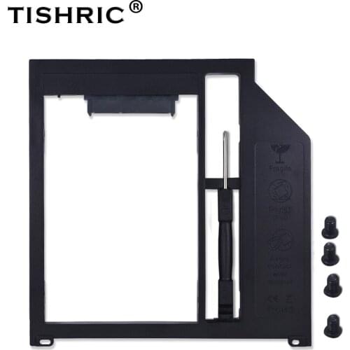 TISHRIC Apple Macbook Pro Air 13" 15" 17" SuperDrive 2nd HDD Caddy 9.5mm SATA 3.0 Optibay SSD Case HDD Enclosure